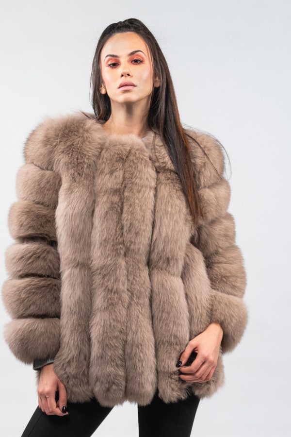 Full body fox fur coat