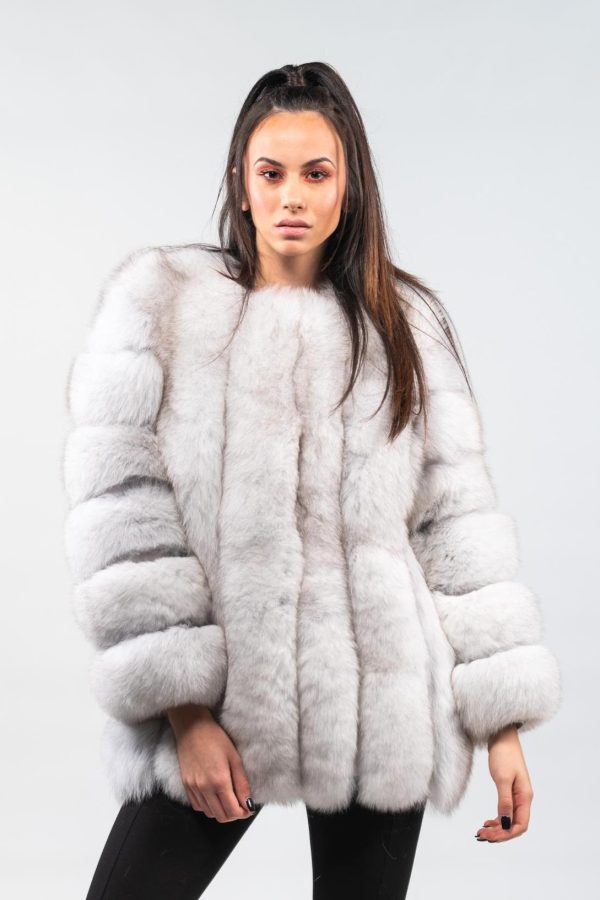 White Fox Fur Jacket