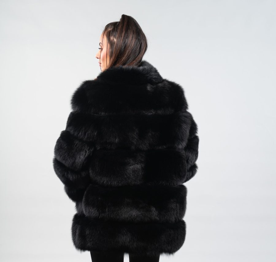 Fox Fur Jacket With 5 Horizontal Layers