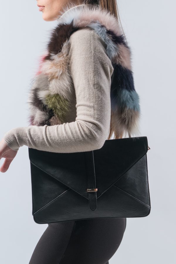 Multicolor Fox Fur Bag Strap