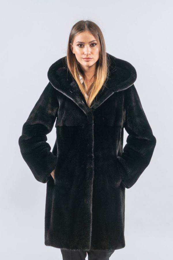 Blackglama Hooded Mink Fur Jacket