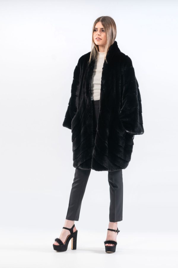 Blackglama Mink Fur Jacket With Collar