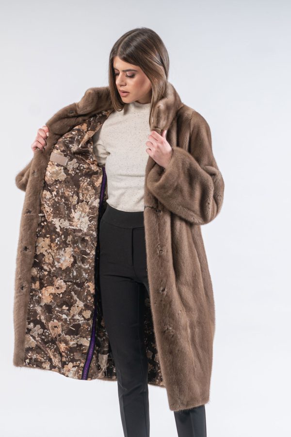 Pastel Mink Fur Coat- 100% Real Fur - Haute Acorn