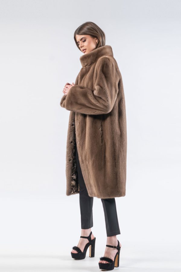 Pastel Mink Fur Coat