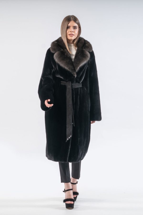 Blackglama Belted Mink Fur Coat