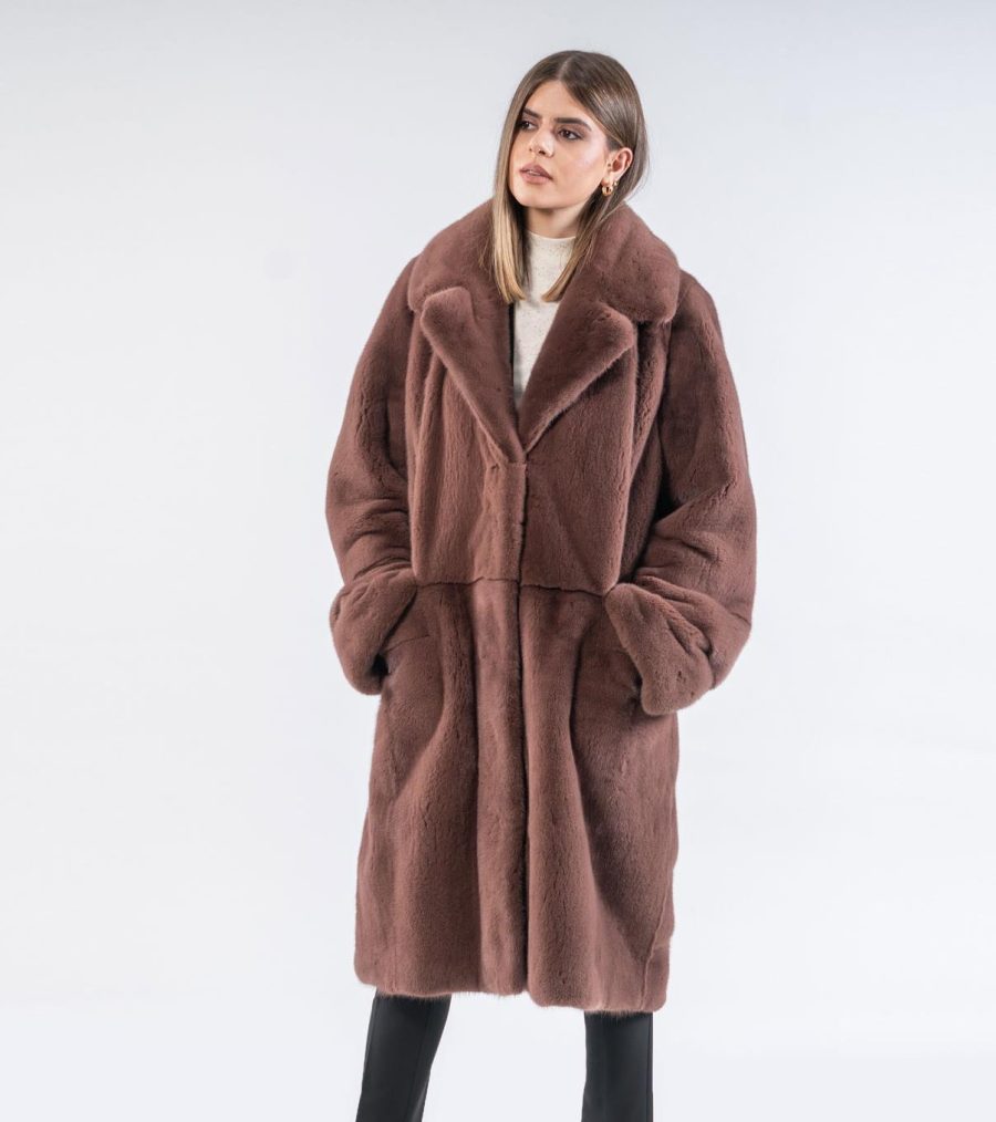 Womans Mink Fur Jacket - 100% Real Fur - Haute Acorn