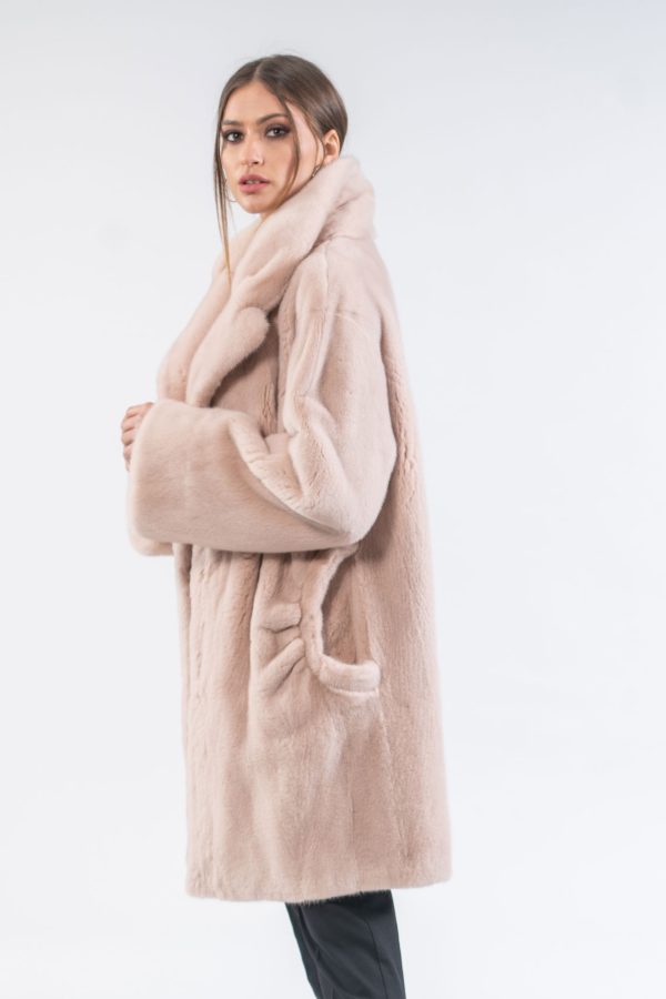 Cream Mink Fur Jacket