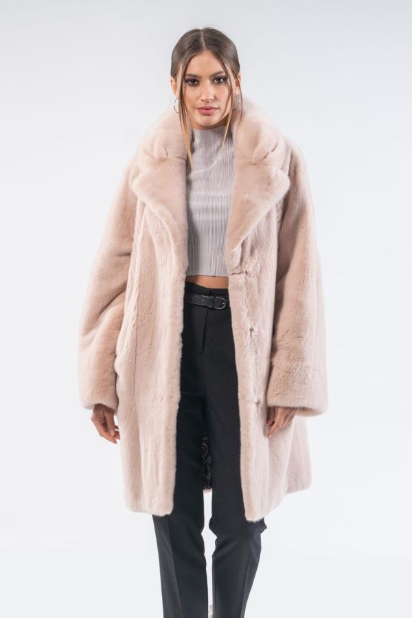 Cream Mink Fur Jacket