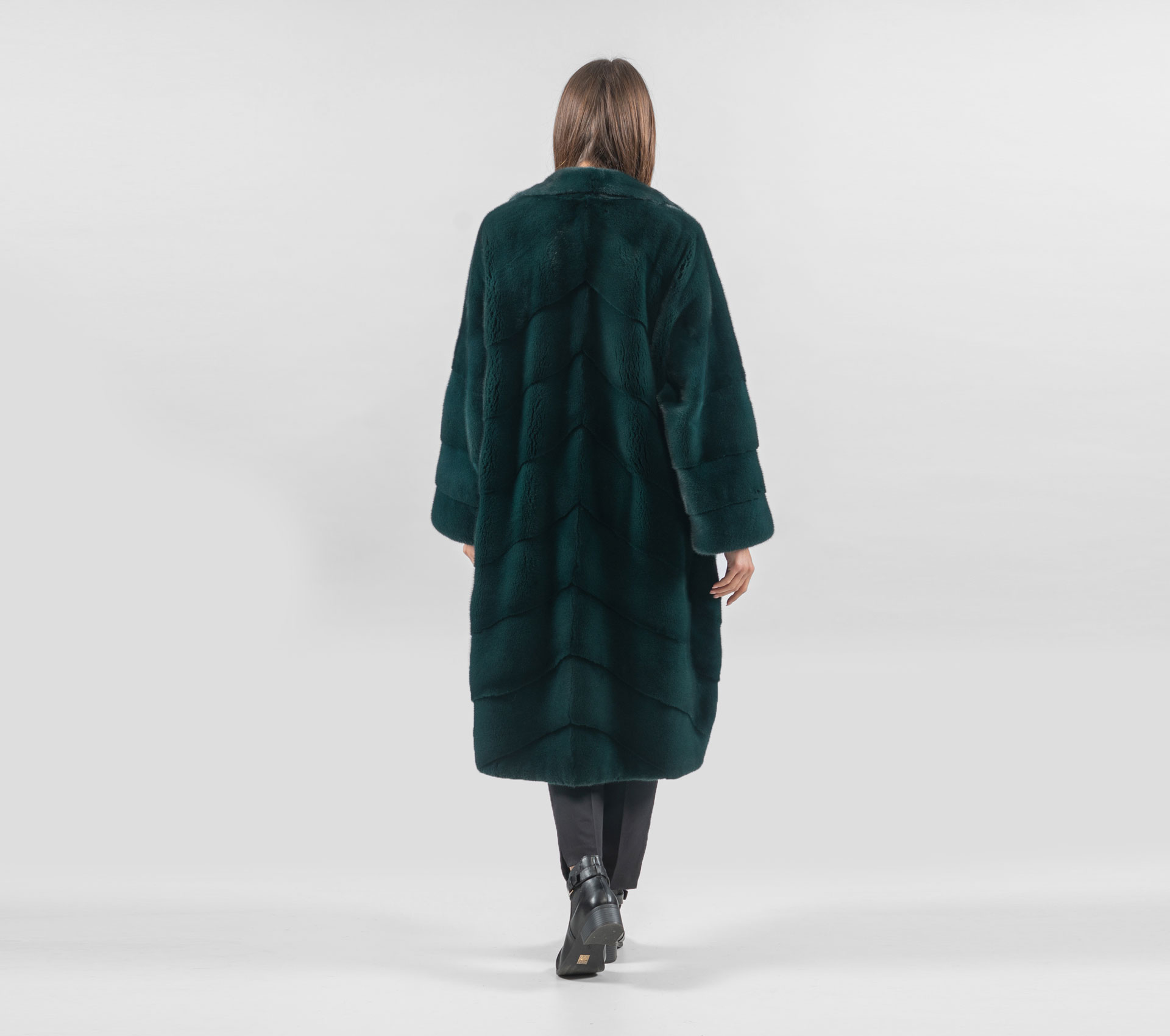 Amazon Green Mink Fur Coat- 100% Real Fur - Haute Acorn