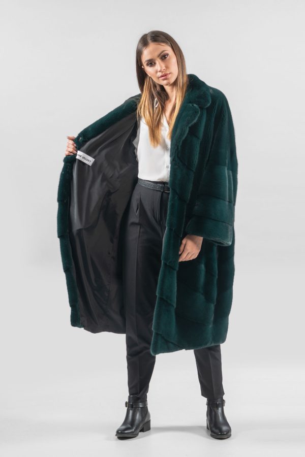 Amazon Green Mink Fur Coat