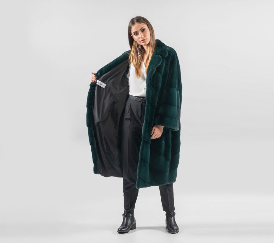 Amazon Green Mink Fur Coat