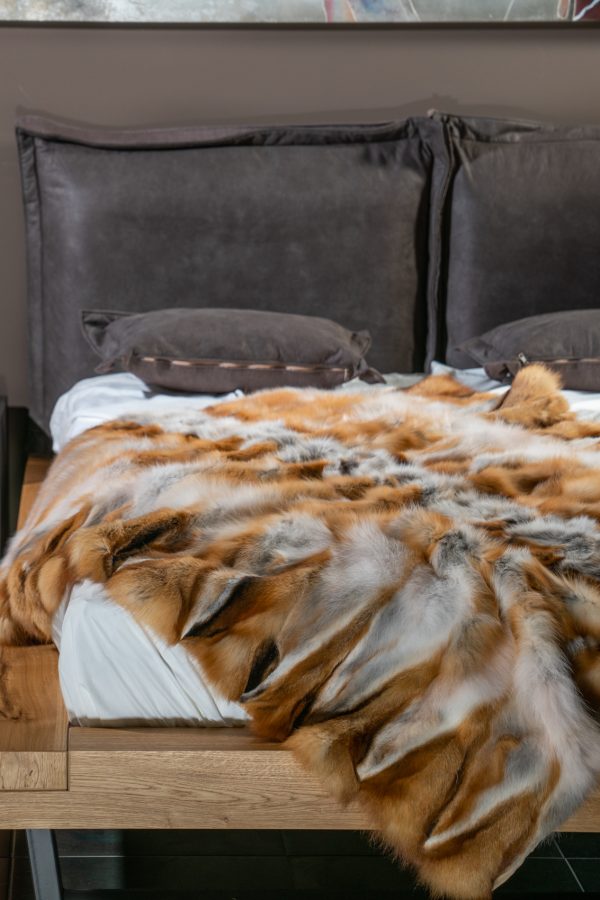 Fur Blanket Made Of Canadian Fox Fur
