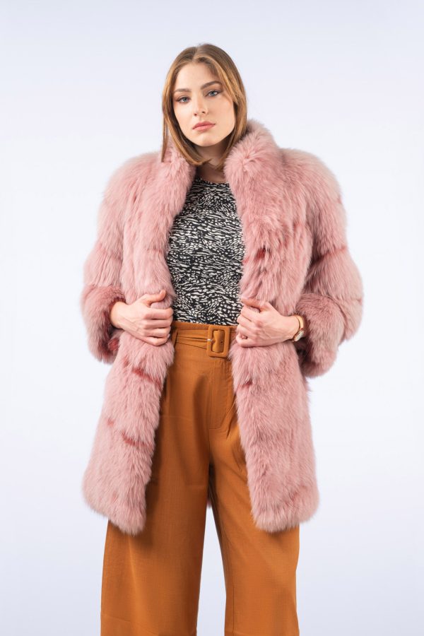 Ash Rose Fox Fur Jacket