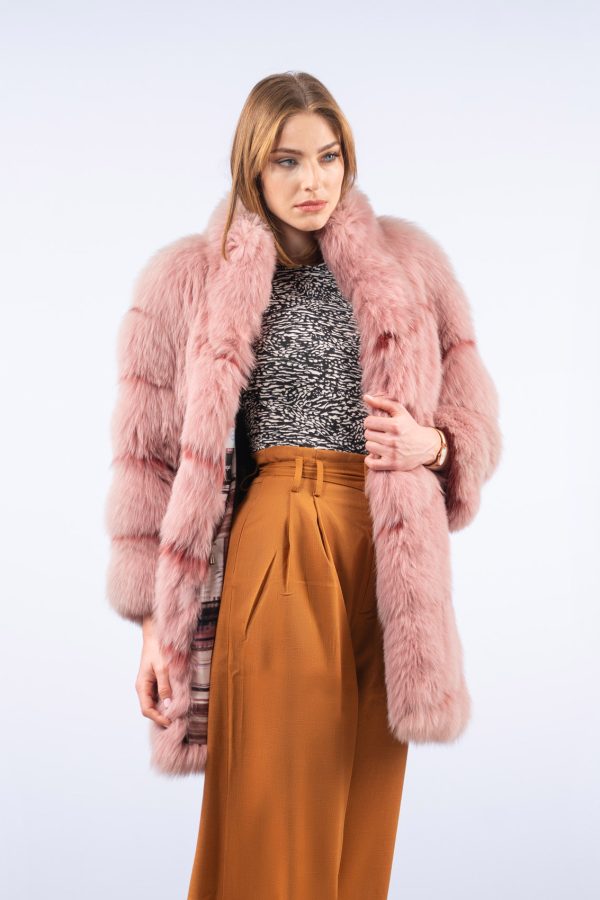 Ash Rose Fox Fur Jacket