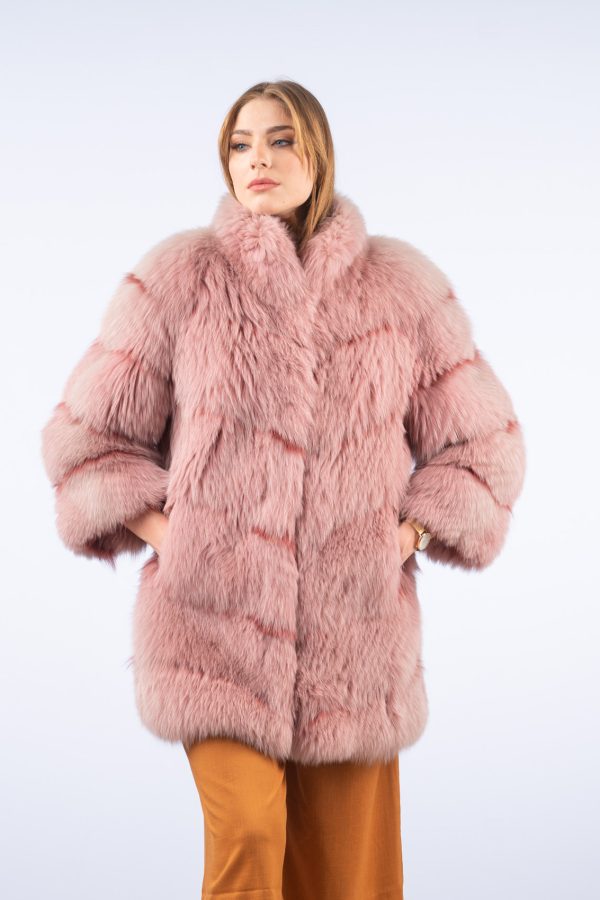 Ash Rose Fox Fur Jacket