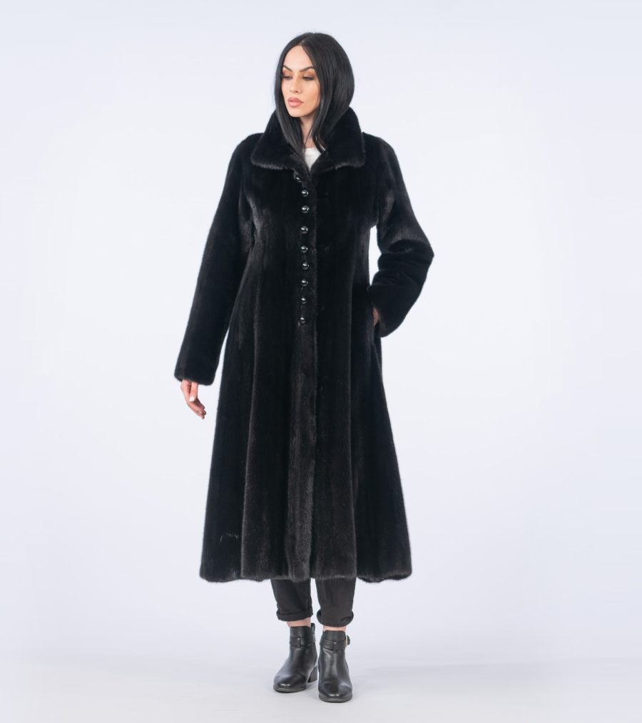 A- Line Mink Fur Coat