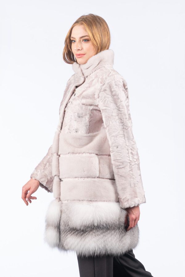 Rose Astrakhan Fur Jacket