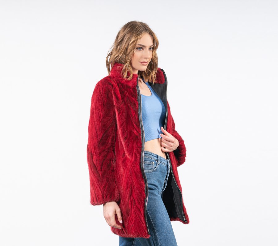 Reversible Sheared Mink Fur Parka - 100% Real Fur - Haute Acorn