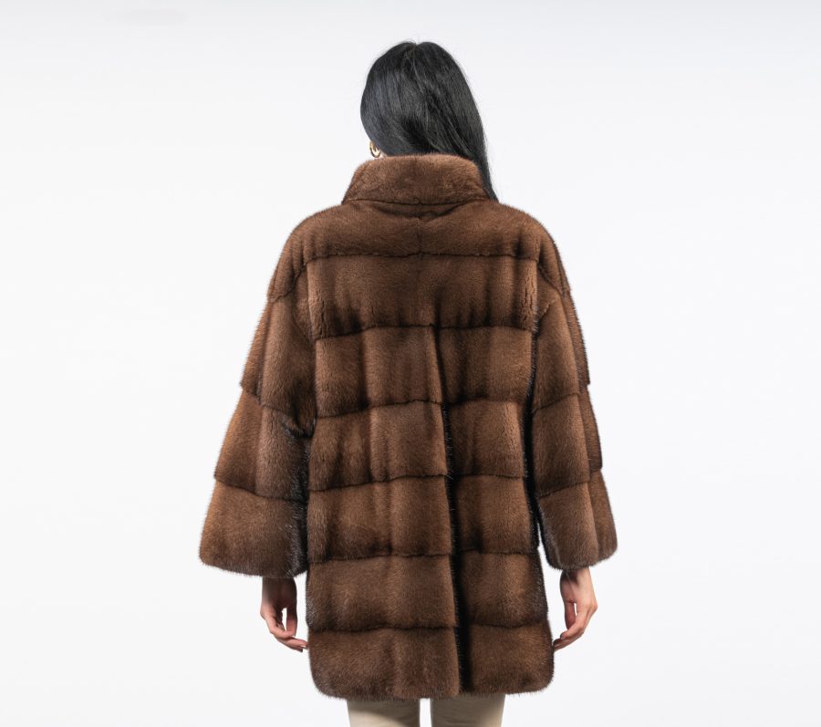 Sc. Brown Male Mink Fur Jacket