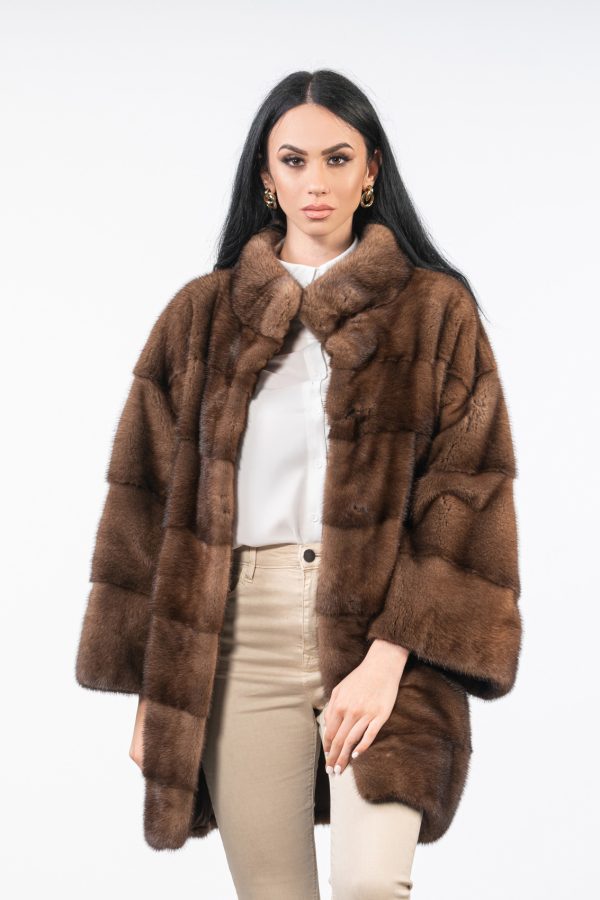 Sc. Brown Male Mink Fur Jacket