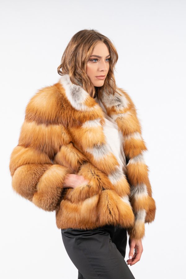 Canadian Red Fox Short Fur Jacket
