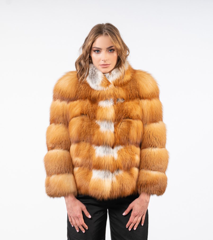 Canadian Red Fox Short Fur Jacket
