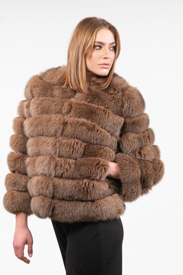 Hazelnut Fox Fur Jacket