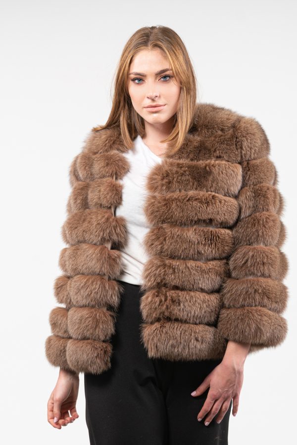 Hazelnut Fox Fur Jacket