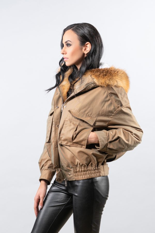 Fur Parka With Front Pockets