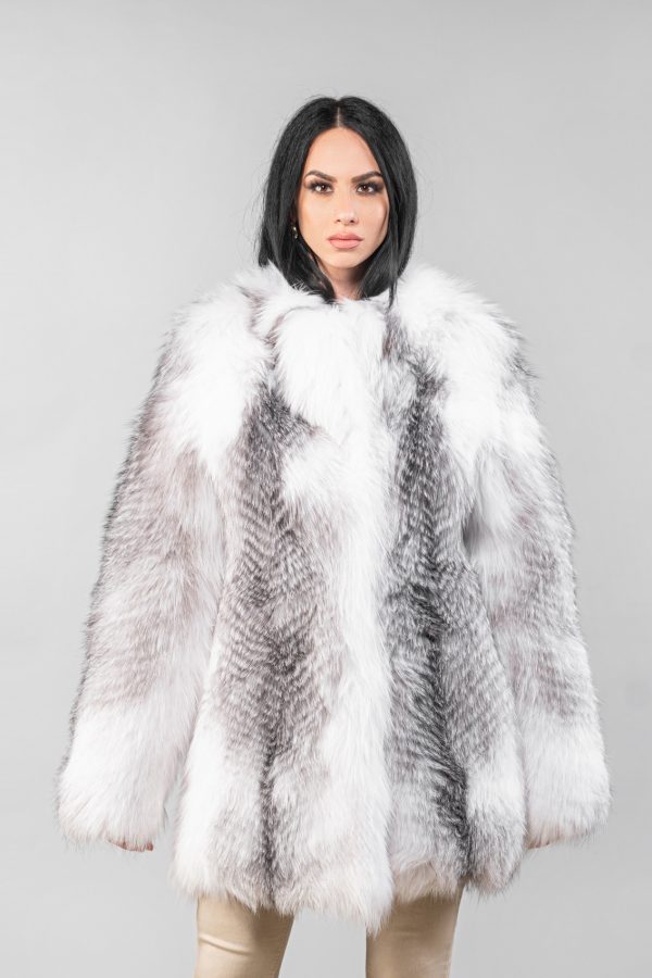 White Platinum Fox Fur Jacket