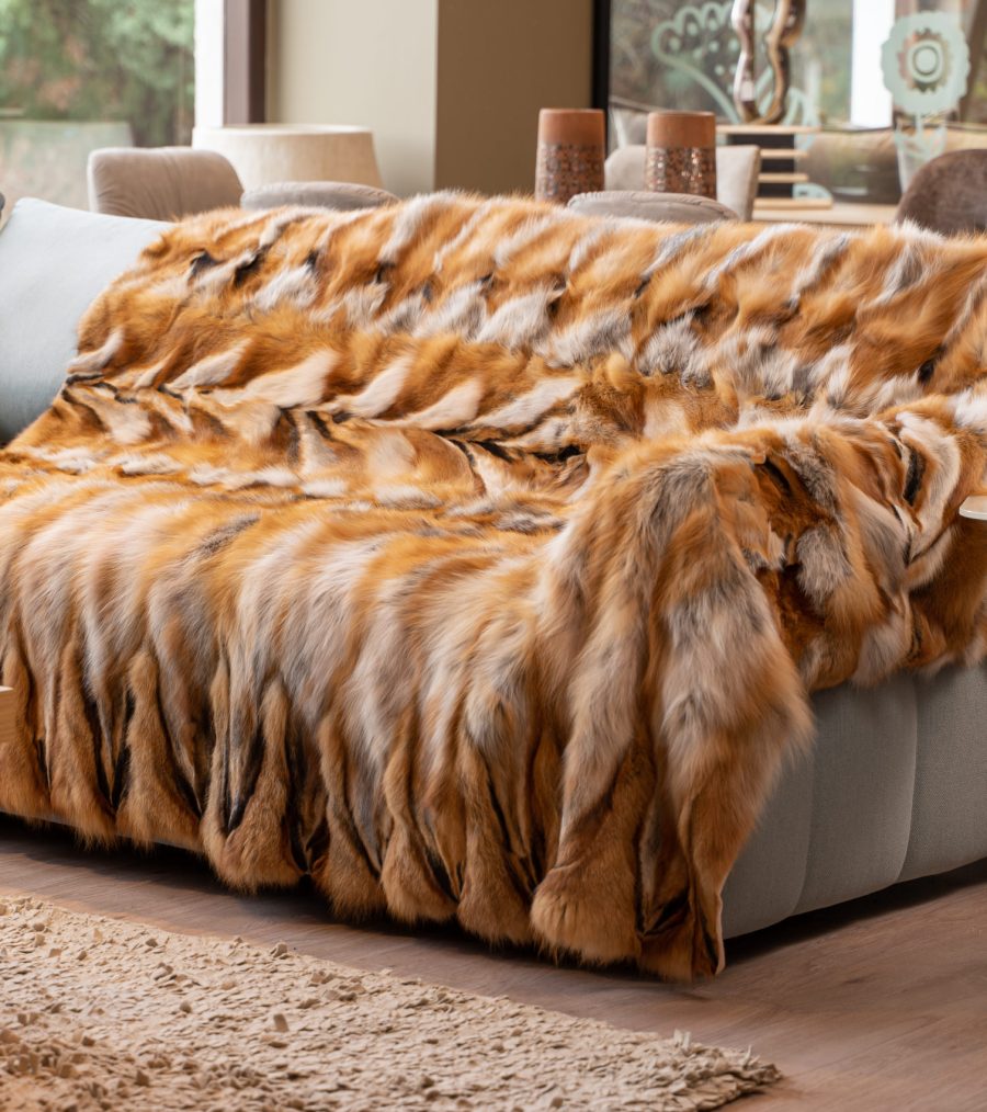 Blanket Of Canadian Fox Fur