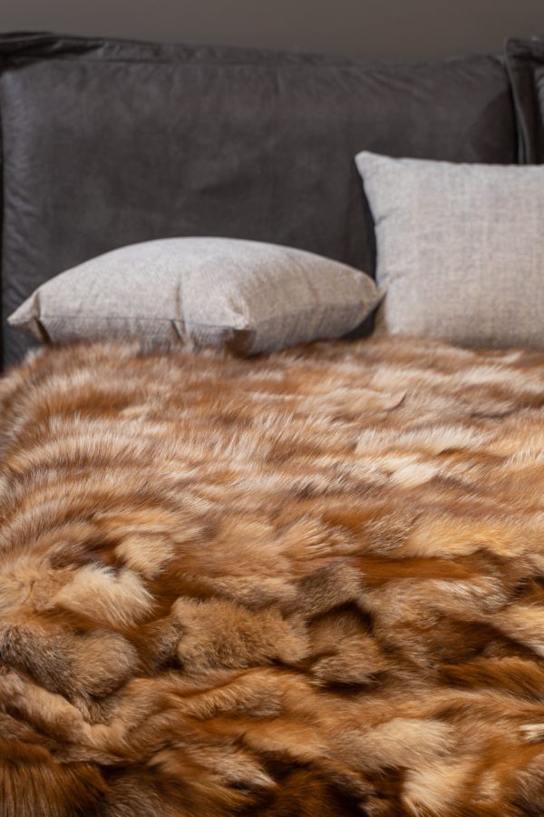 Fur Blanket Made Of Crystal Fox