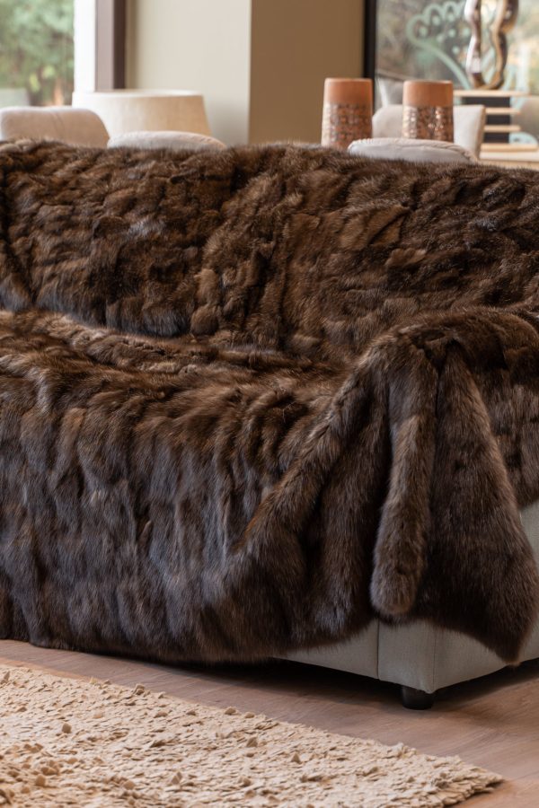 Fur Blanket Made of Sable Fur