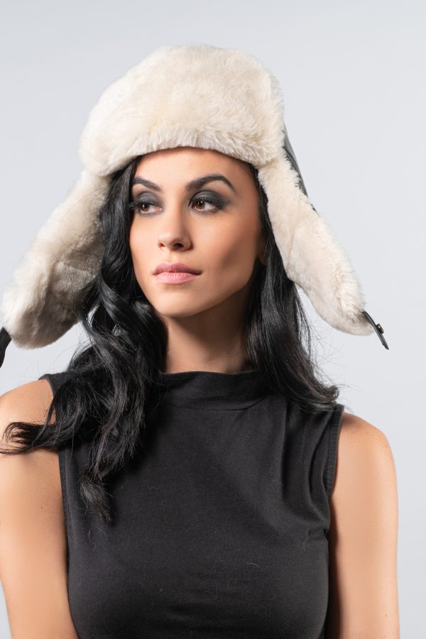 Black Sheepskin Hat