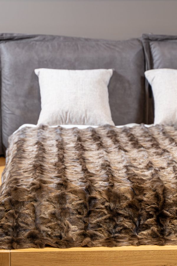 Brown Sable Fur Blanket