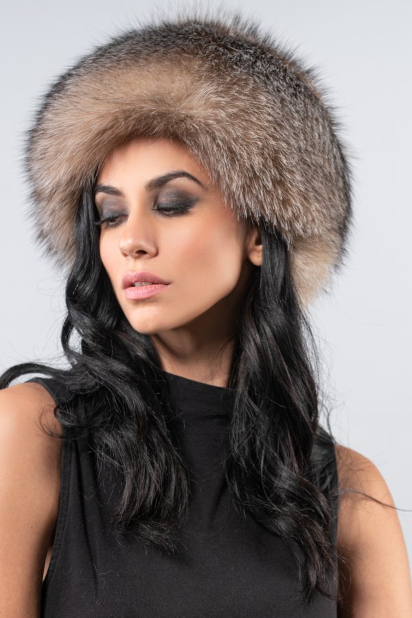 Crystal Fox Fur Hat