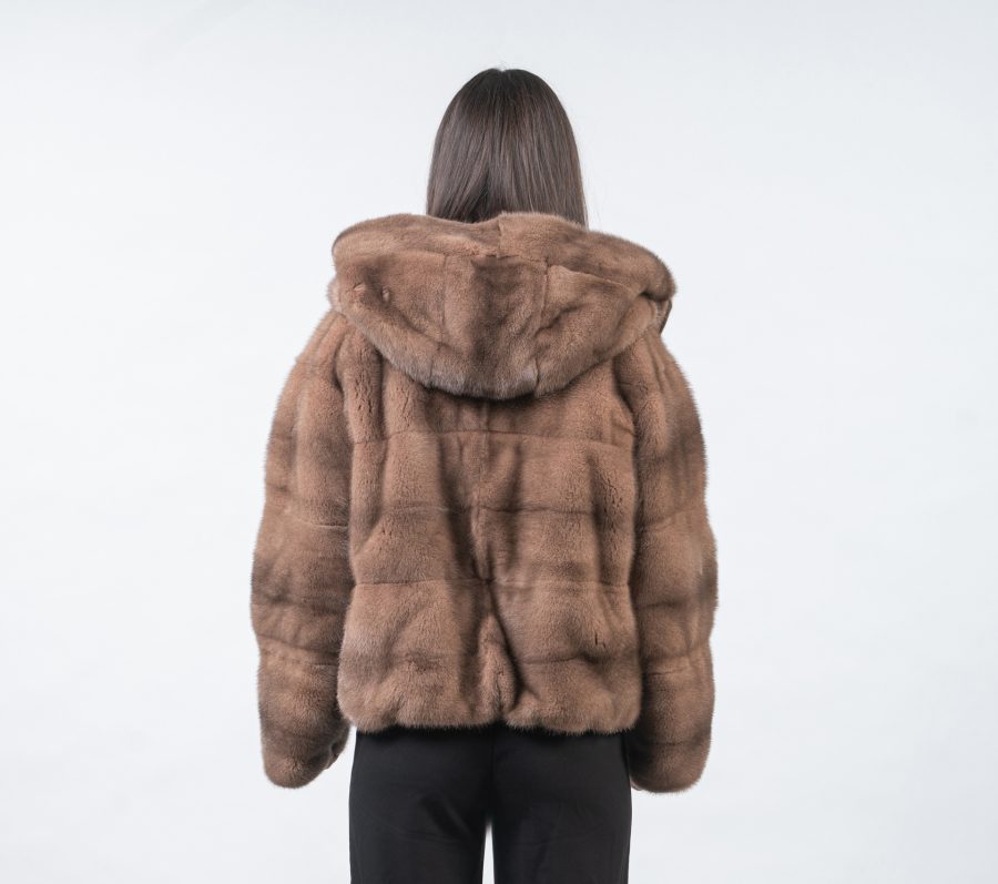 Reversible Brown Mink Fur Jacket