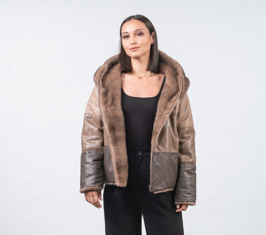 Reversible Brown Mink Fur Jacket