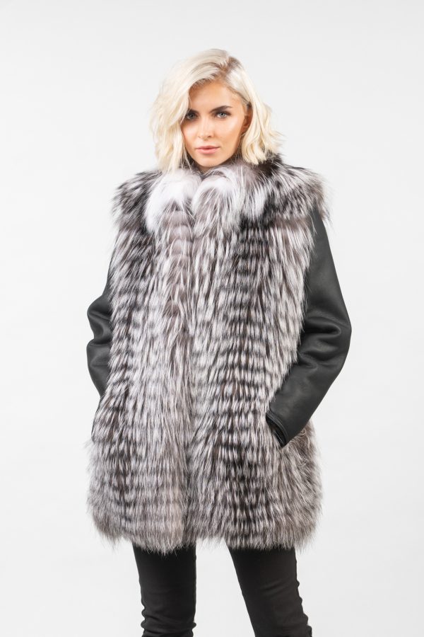 Platinum Fox Fur Jacket