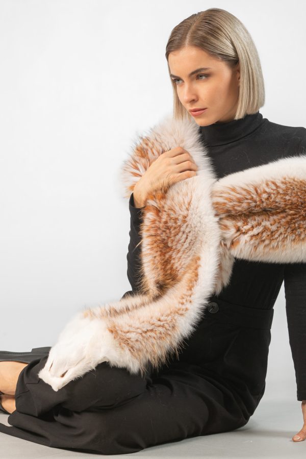 Long Fox Fur Collar