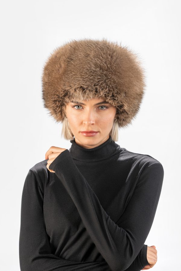 Brown Fox Fur Hat