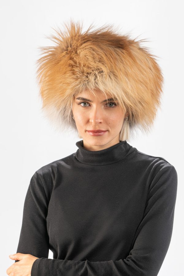 Red Fox Fur Russian Hat