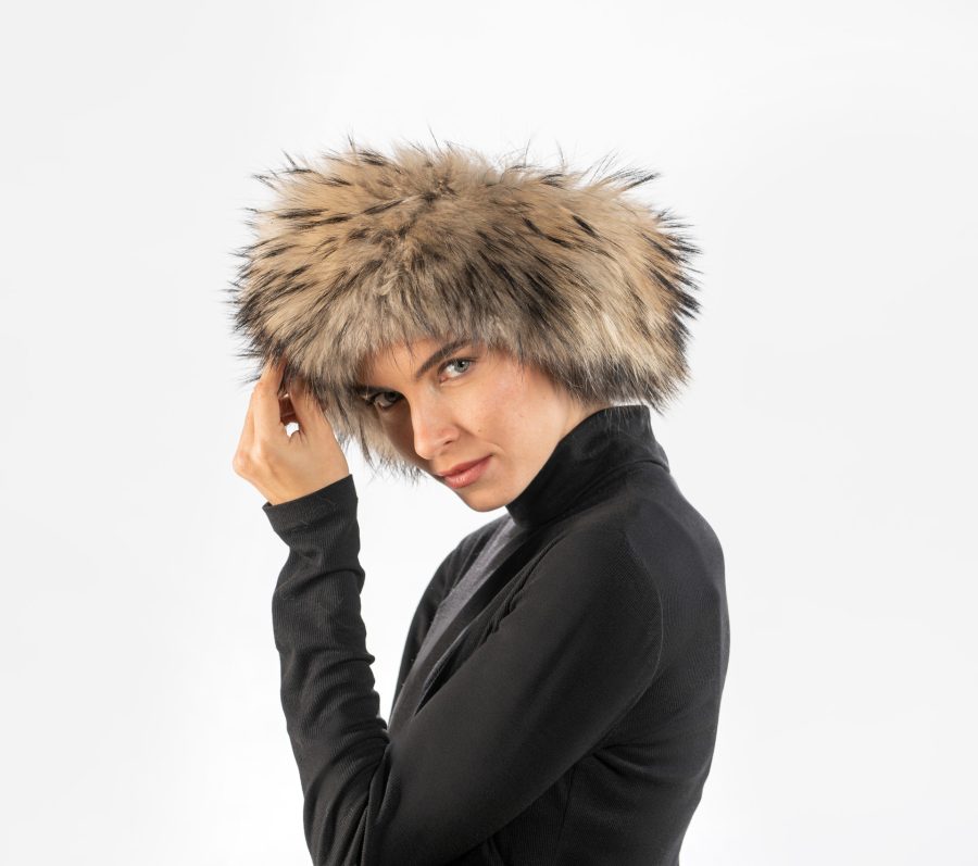 Raccoon Fur Headband