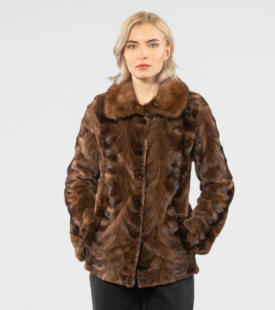 Sheared Demi Buff Mink Fur Jacket
