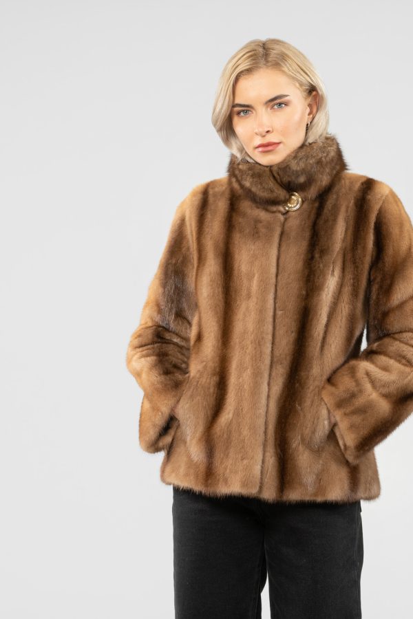 Demi Buff Short Mink Fur Jacket