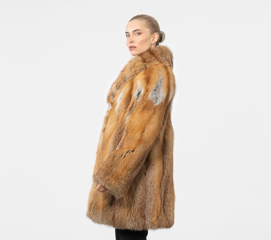 Full Pelts Red Fox Fur Jacket