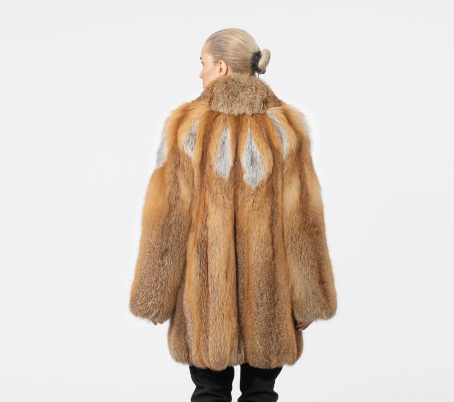 Full Pelts Red Fox Fur Jacket