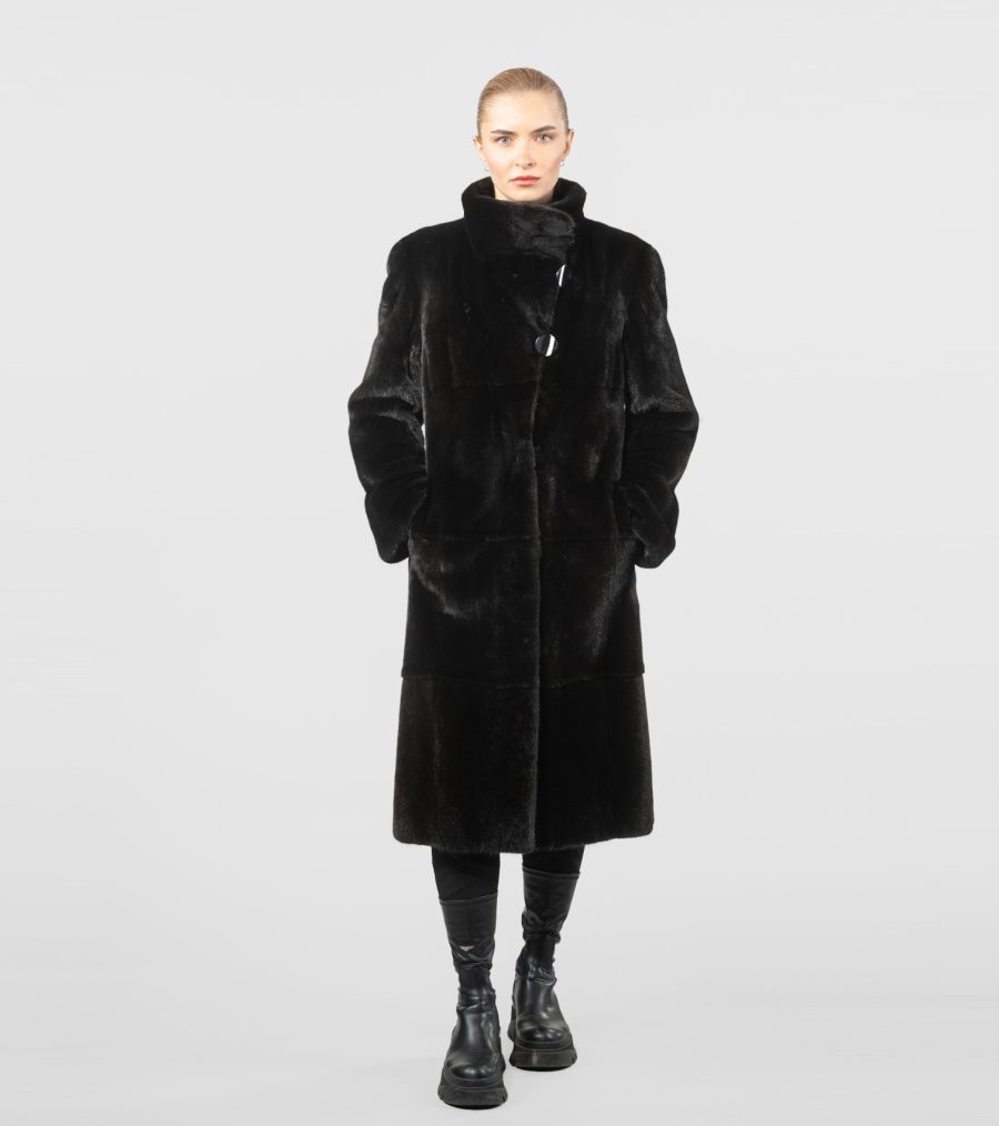 Blackglama Stand Up Collar Mink Fur Coat