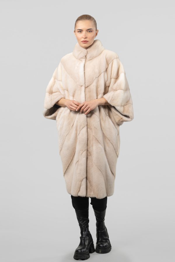 Oversized Palomino Mink Fur Jacket