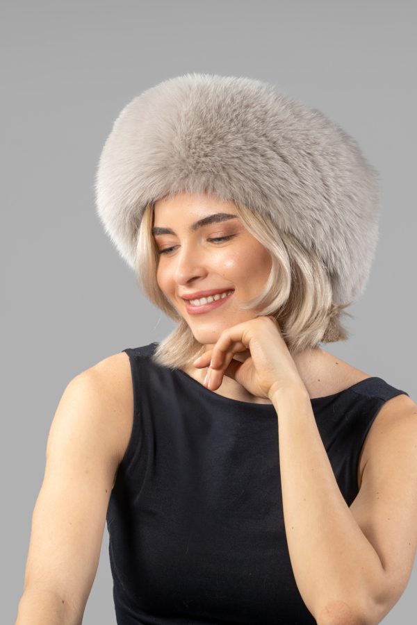 Ash Gray Fox Fur Headband